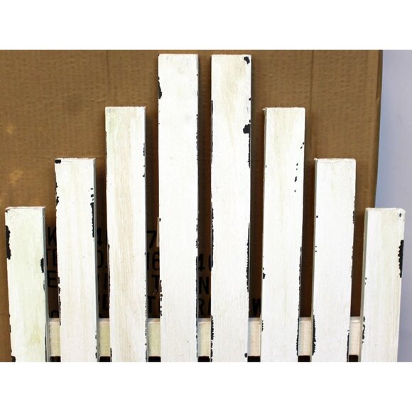 Southern Living SLAH Picket Fence Planter Metal Wood Wall Hang #40057 Farm Rusti - Picture 2 of 11